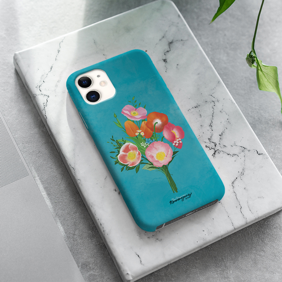 봄이면 좋겠어요, 김민영작가 폰케이스 디자인 슬림 젤리 범퍼 카드 아이폰 15 갤럭시 S24