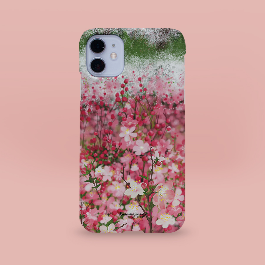 봄이 오는 길목, 김민영작가 폰케이스 디자인 슬림 젤리 범퍼 카드 아이폰 15 갤럭시 S24