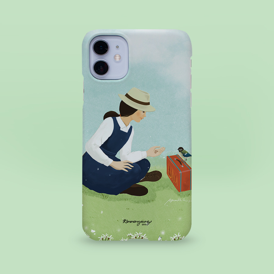 즐거운 점심, 김민영작가 폰케이스 디자인 슬림 젤리 범퍼 카드 아이폰 15 갤럭시 S24