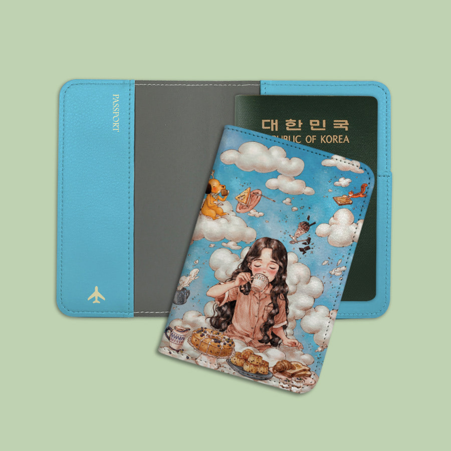 구름위에서의 티타임 애뽈 여권 지갑 케이스 추천